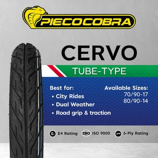 PIECOCOBRA CERVO 6PR MOTORCYCLE TUBE-TYPE TIRE