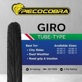 PIECOCOBRA GIRO 6PR MOTORCYCLE TUBE-TYPE TIRE