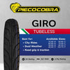 PIECOCOBRA GIRO 6PR MOTORCYCLE TUBELESS TIRE (70/80-14, 80/80-14, 90/80-14)