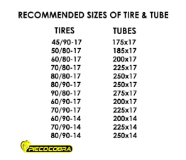 PIECOCOBRA GIRO 6PR MOTORCYCLE TUBE-TYPE TIRE